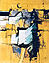 Aufbruch der Gestirne 1 1997 – Monotypie / Collage 49 x 63 cm