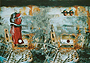 Das Rätsel der Blindgängerin	1999 – Collage / Öl 57 x 81 cm
