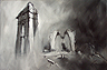 Ruinierte Perspektive (Ruine der Frauenkirche) – Acryl	80 x 120 cm